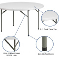 6-foot round plastic folding table